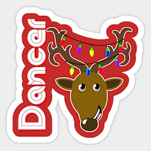 Family Christmas Photo "Dancer" Design Sticker